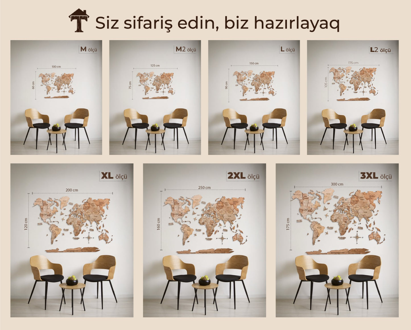 Dekoral Dünya Xəritəsi