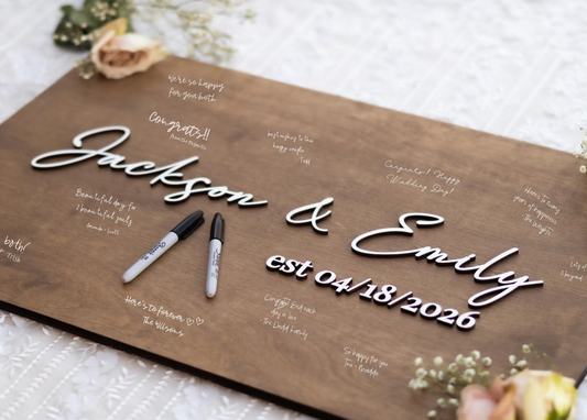 Adlara özəlləşdirilən qonaq kitabı alternativi