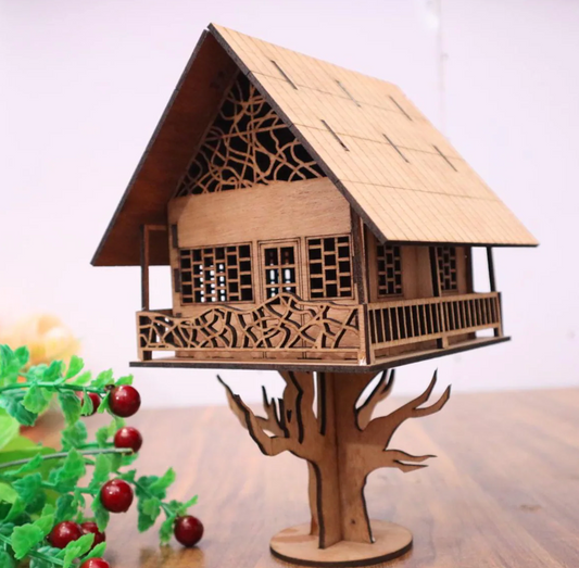 Ağac Evi Kukla Evi – Taxta 3D Model