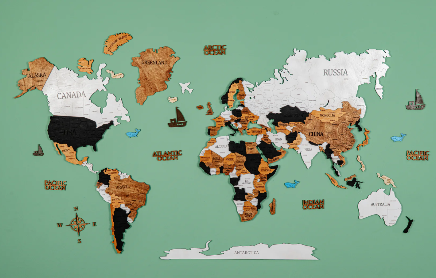 Dekoral Dünya Xəritəsi