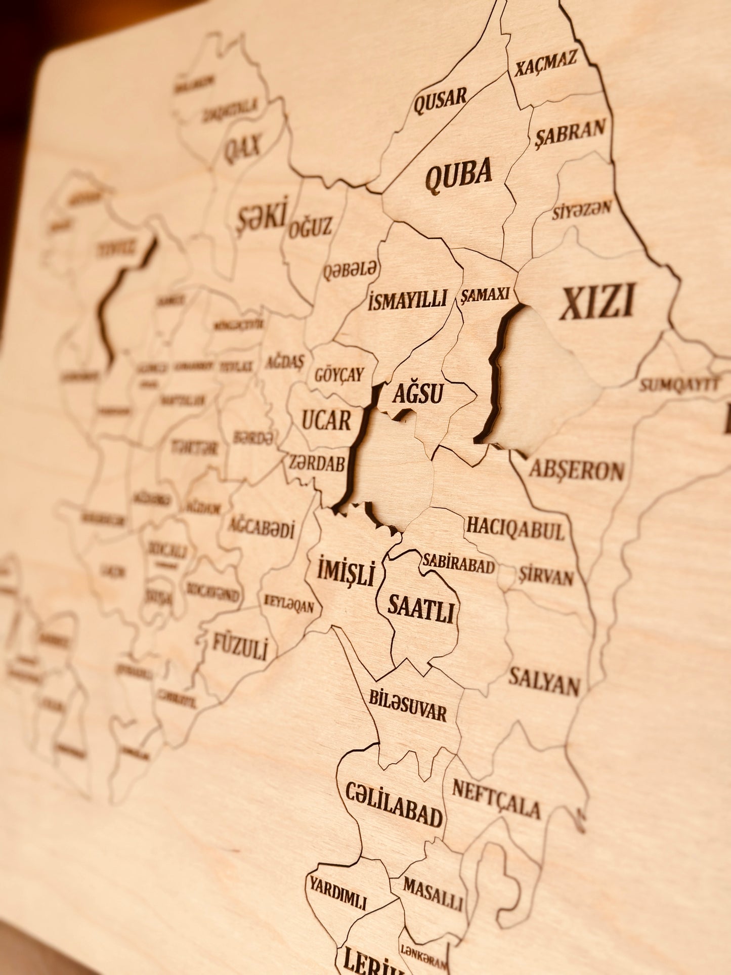 Azərbaycan Xəritəsi Puzzle