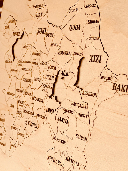 Azərbaycan Xəritəsi Puzzle
