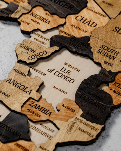 Dekoral Dünya Xəritəsi