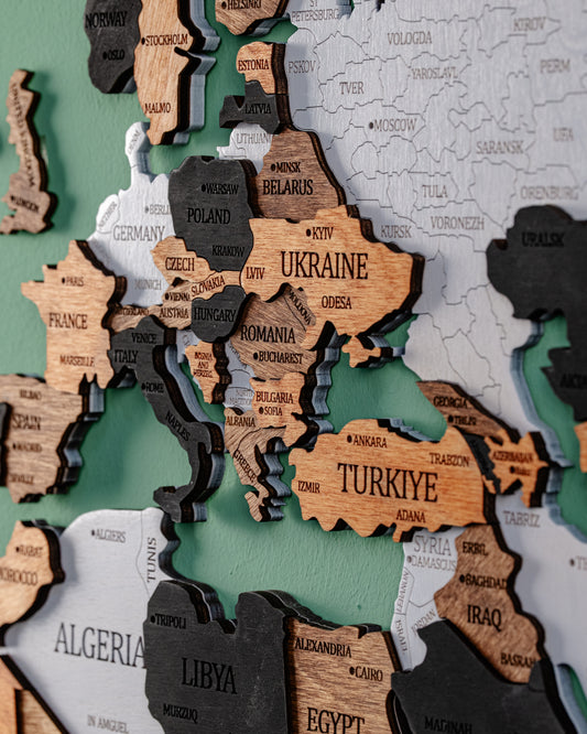 Dekoral Dünya Xəritəsi