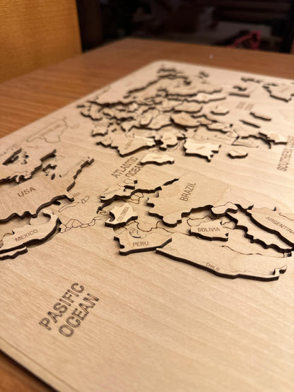 Dünya Xəritəsi Puzzle