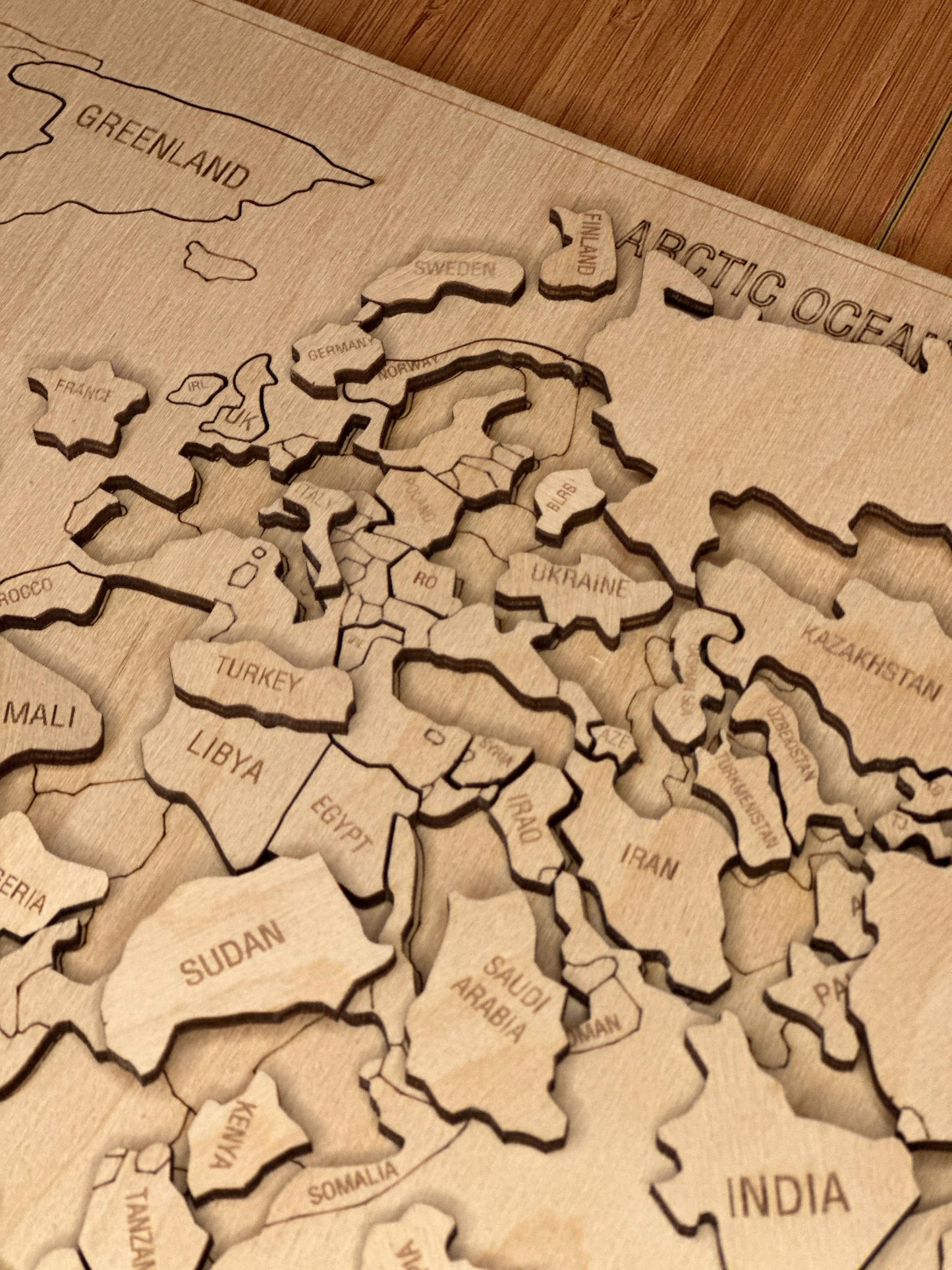Dünya Xəritəsi Puzzle
