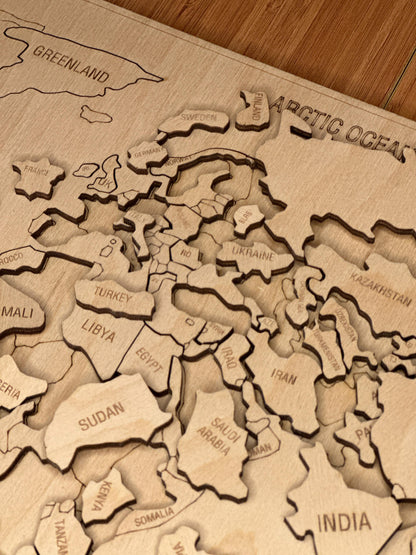 Dünya Xəritəsi Puzzle