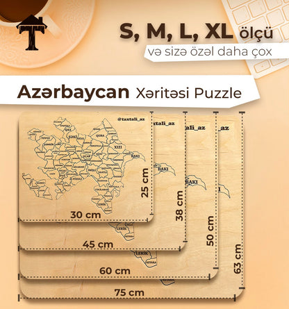 Azərbaycan Xəritəsi Puzzle