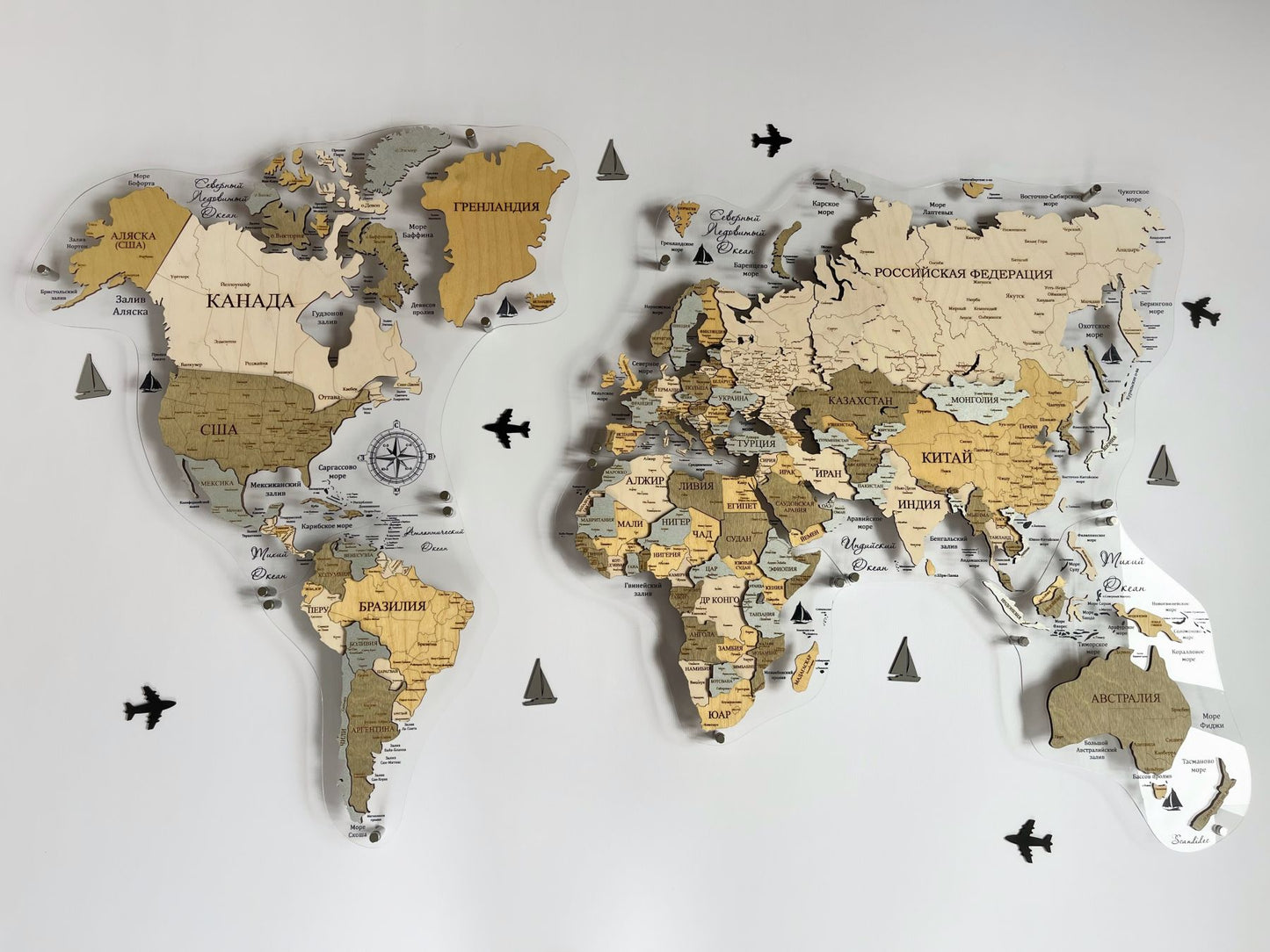 Dekoral Dünya Xəritəsi